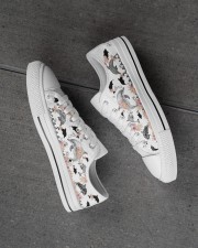 I love dolphins Men's Low Top White Shoes aos-complex-men-white-high-low-shoes-lifestyle-inside-left-outside-left-01