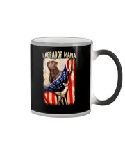 Chocolate labrador mama Color Changing Mug tile