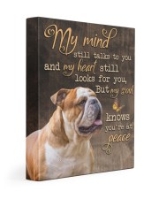English Bulldog - My mind still talks to you 11x14 Gallery Wrapped Canvas Prints front