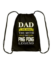 Dad - ping pong legend Drawstring Bag tile