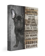 French bulldog - I am your friend 11x14 Gallery Wrapped Canvas Prints front