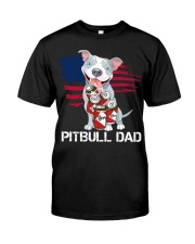 Pit Bull dad Classic T-Shirt front