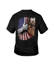American German shepherd - Back print Youth T-Shirt tile