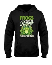 Frogs make me happy Hooded Sweatshirt tile