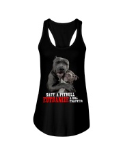 Save a Pit Bull Ladies Flowy Tank tile