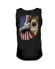American pug back print Unisex Tank tile