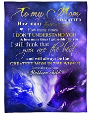 To my mom - You are the best Large Fleece Blanket - 60" x 80" front