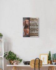 Brown Dachshund - Before I met you 11x14 Gallery Wrapped Canvas Prints aos-canvas-pgw-11x14-lifestyle-front-03