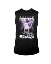 Bull terrier - Better pray I don't get up Sleeveless Tee tile