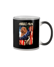 Poodle papa Color Changing Mug tile