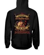 Best grandma born in December Hooded Sweatshirt back
