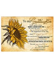 Nana to my granddaughter - You're my little girl 17x11 Poster front