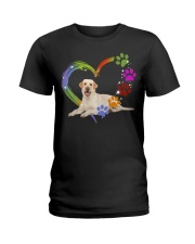 Labrador - My dog is in my heart Ladies T-Shirt tile