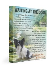 Papillon - Waiting at the door - Custom 11x14 Gallery Wrapped Canvas Prints front