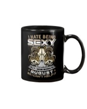 August born - Can't help being sexy Mug tile