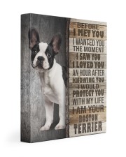 Boston terrier - Before I met you 11x14 Gallery Wrapped Canvas Prints front