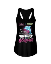 It's time to be a beautiful dolphin Ladies Flowy Tank tile