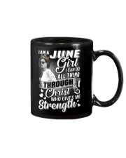 June girl can do all thing through Christ Mug tile