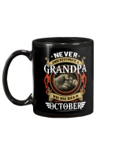 Don't underestimate October grandpa Mug tile