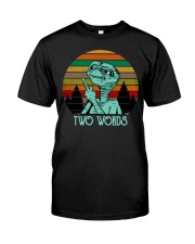 Two Word One Finger Premium Fit Mens Tee thumbnail