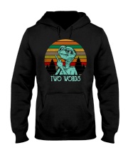 Two Word One Finger Hooded Sweatshirt thumbnail