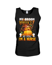 My Broom Broke So Now I'm A Nurse Halloween Shirt Unisex Tank thumbnail
