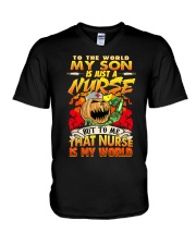 My Son Is A Nurse T shirt V-Neck T-Shirt tile