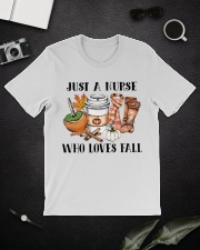 Just a Nurse who loves fall shirt Classic T-Shirt lifestyle-mens-crewneck-front-16