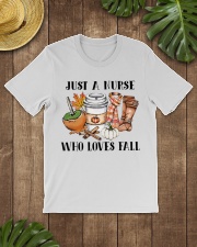 Just a Nurse who loves fall shirt Classic T-Shirt lifestyle-mens-crewneck-front-18