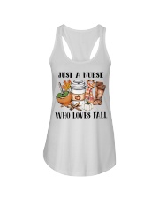 Just a Nurse who loves fall shirt Ladies Flowy Tank thumbnail