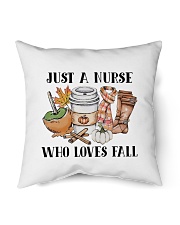 Just a Nurse who loves fall shirt Indoor Pillow - 18” x 18” thumbnail