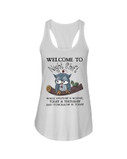 Owl Nurse welcome to night shift Ladies Flowy Tank thumbnail