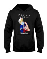 Strong Texas nurse mask essential Hooded Sweatshirt tile