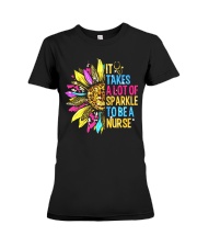 It Takes A Lot Of Sparkle To Be A Nurse Premium Fit Ladies Tee tile