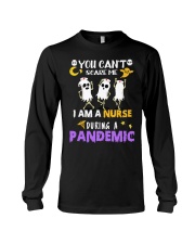 Halloween You Can't scare me I am a Nurse Long Sleeve Tee tile