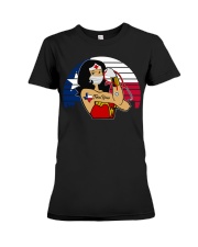 Nice Vintage Wonder Woman Texas Nurse Premium Fit Ladies Tee thumbnail