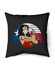 Nice Vintage Wonder Woman Texas Nurse Indoor Pillow - 18” x 18” thumbnail