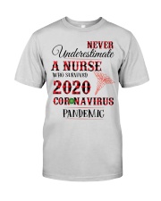 Never Underestimate A Nurse Who Survived 2020 Premium Fit Mens Tee tile