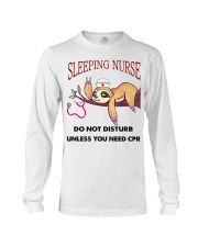 Sloth Sleeping Nurse Long Sleeve Tee thumbnail