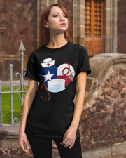 Texas Heart Stand Up With Texas's Nurses Classic T-Shirt apparel-classic-tshirt-lifestyle-06