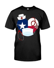 Texas Heart Stand Up With Texas's Nurses Premium Fit Mens Tee thumbnail