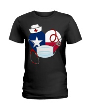Texas Heart Stand Up With Texas's Nurses Ladies T-Shirt thumbnail