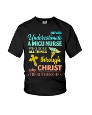 Never Underestimate A Micu Nurse T-Shirt Youth T-Shirt tile