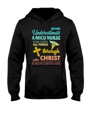 Never Underestimate A Micu Nurse T-Shirt Hooded Sweatshirt tile