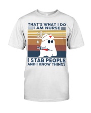 Ghost that's what I do I am a nurse Classic T-Shirt front