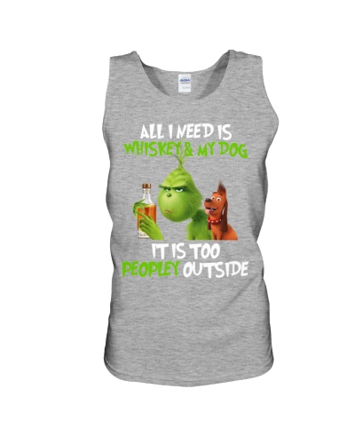 All I Need Is Whiskey My Dog It Is  Peopley Ou Unisex Tank