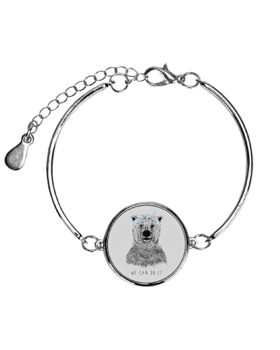Bear T Shirt - LIMITED TIME OFFER Metallic Circle Bracelet