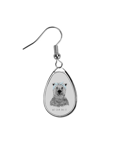 Bear T Shirt - LIMITED TIME OFFER Teardrop Earrings