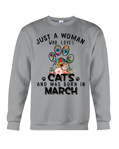 03-March-Cats Crewneck Sweatshirt