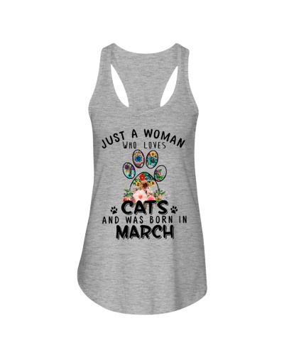 03-March-Cats Ladies Flowy Tank